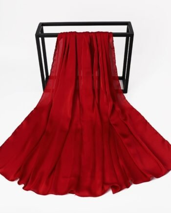 Red Robin Silk Crepe Scarf